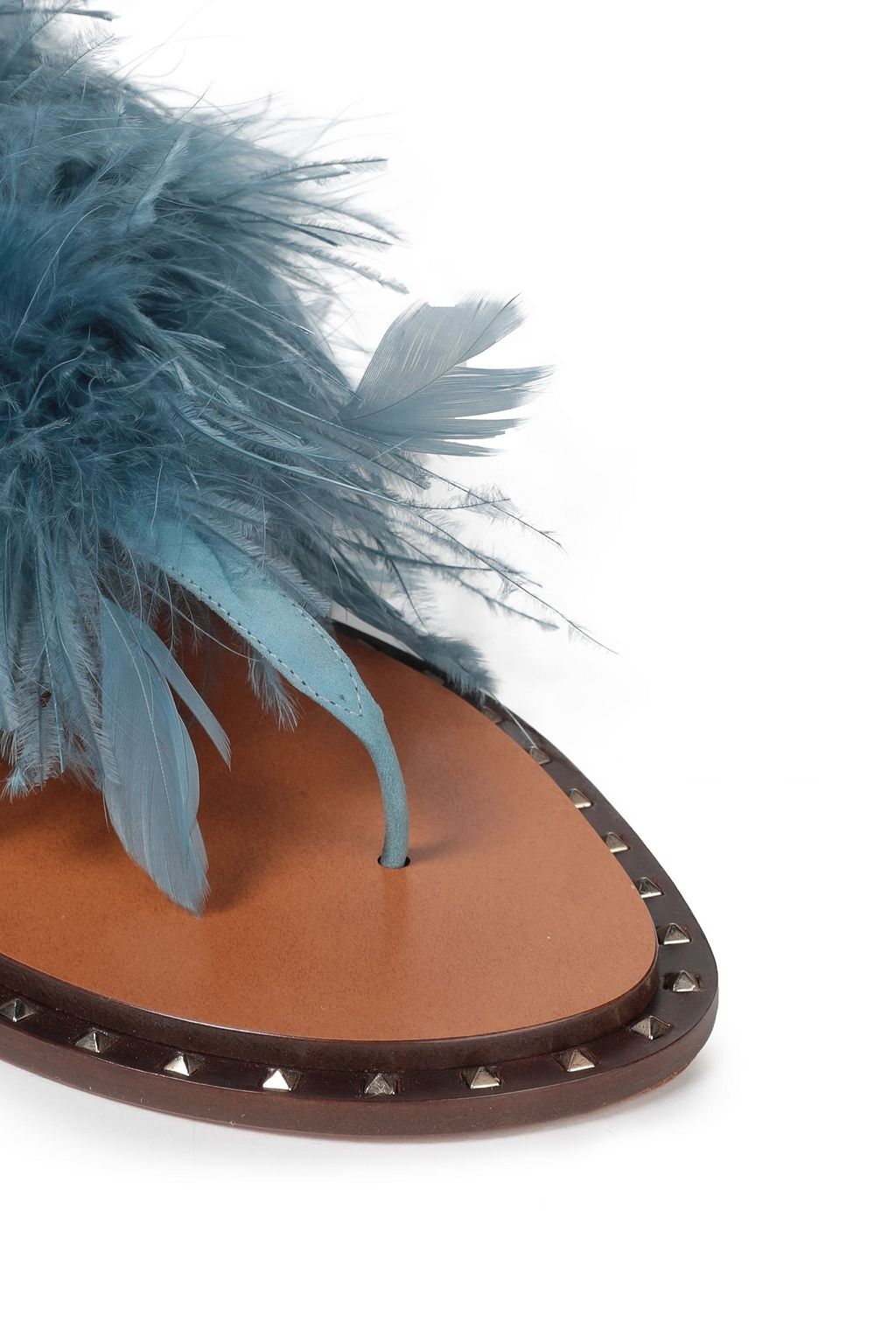 VALENTINO GARAVANI Soul Rockstud leather-embellished leather sandals