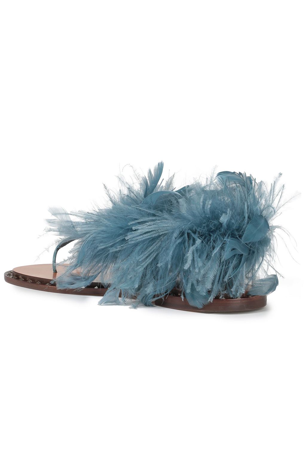 VALENTINO GARAVANI Soul Rockstud leather-embellished leather sandals
