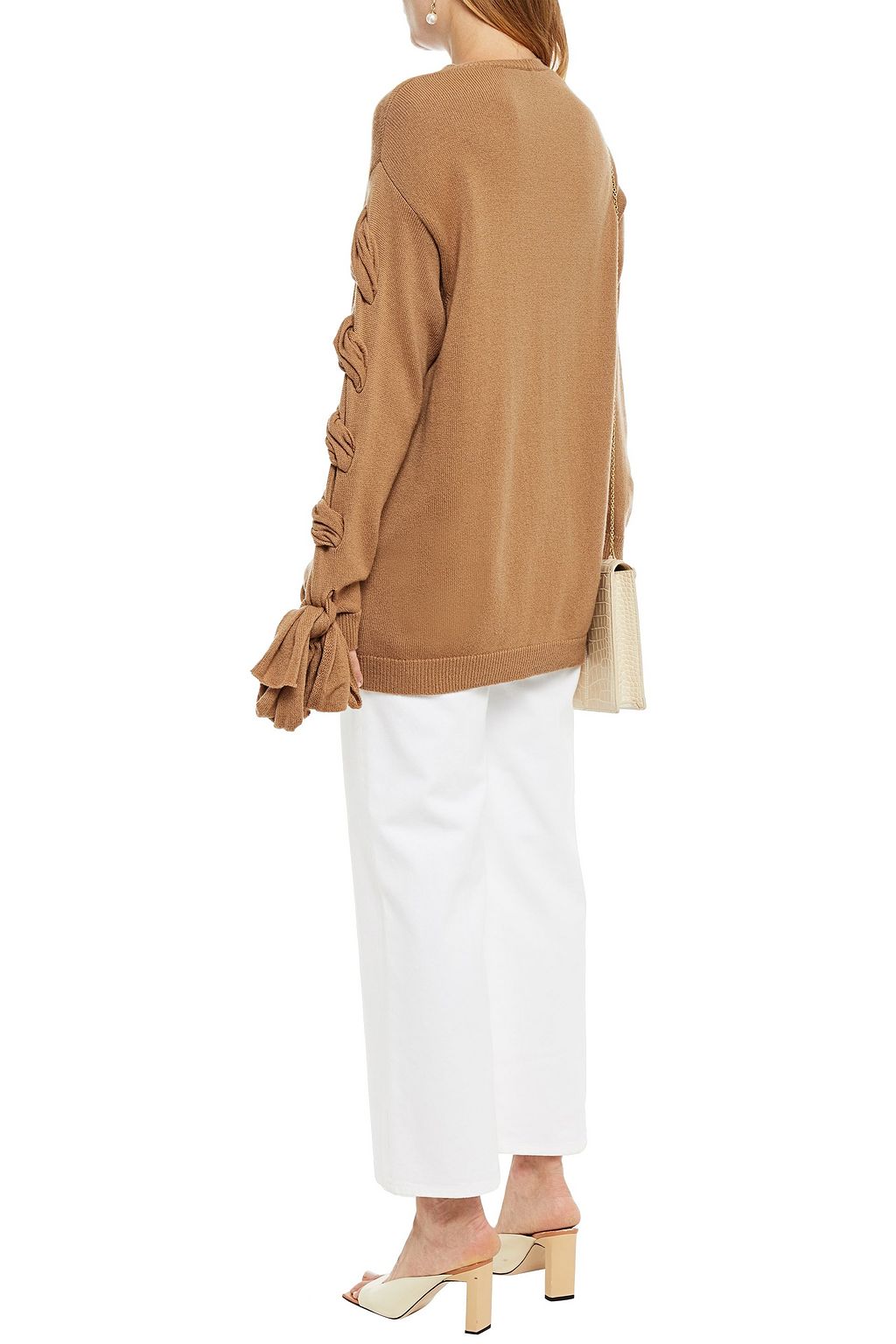 VALENTINO GARAVANI Lace-up cashmere sweater