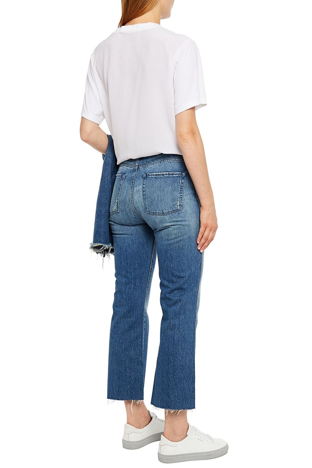 3X1 NYC Cropped high-rise straight-leg jeans