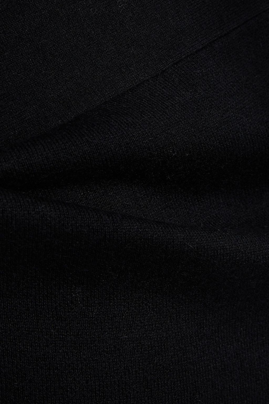 N.PEAL Silk and cashmere-blend wrap skirt