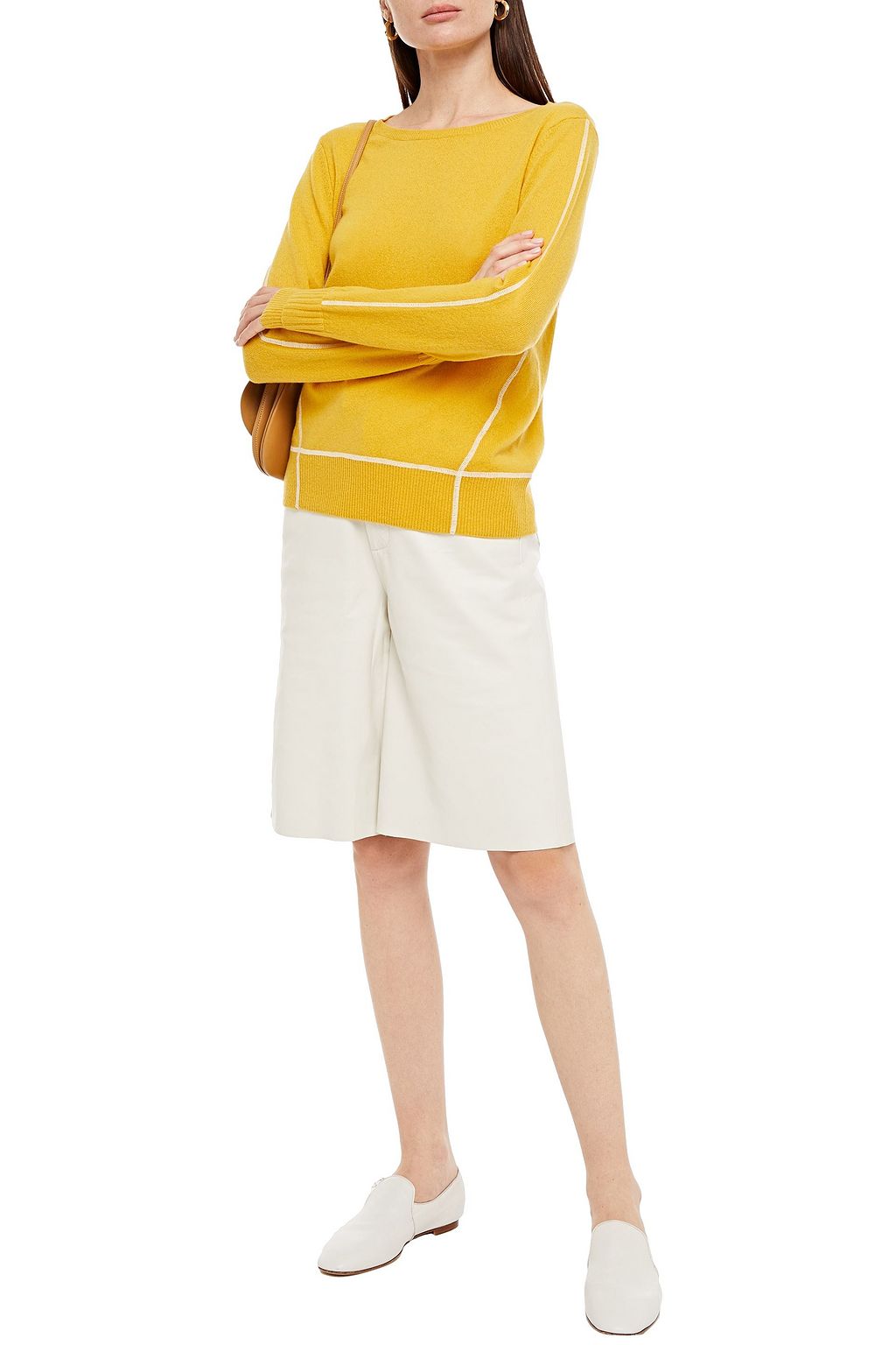 CHARLI Chamomile mélange cashmere sweater