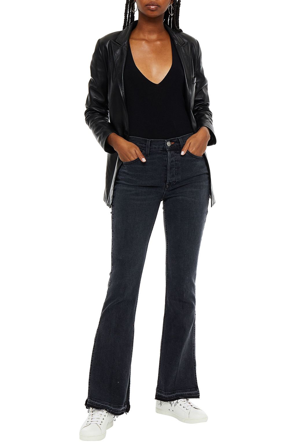 3X1 NYC + Mini Cuttrell high-rise bootcut jeans