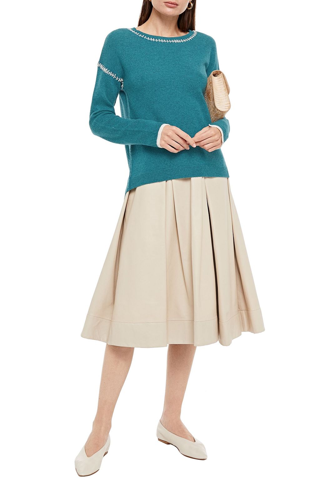 CHARLI Amber mélange cashmere sweater
