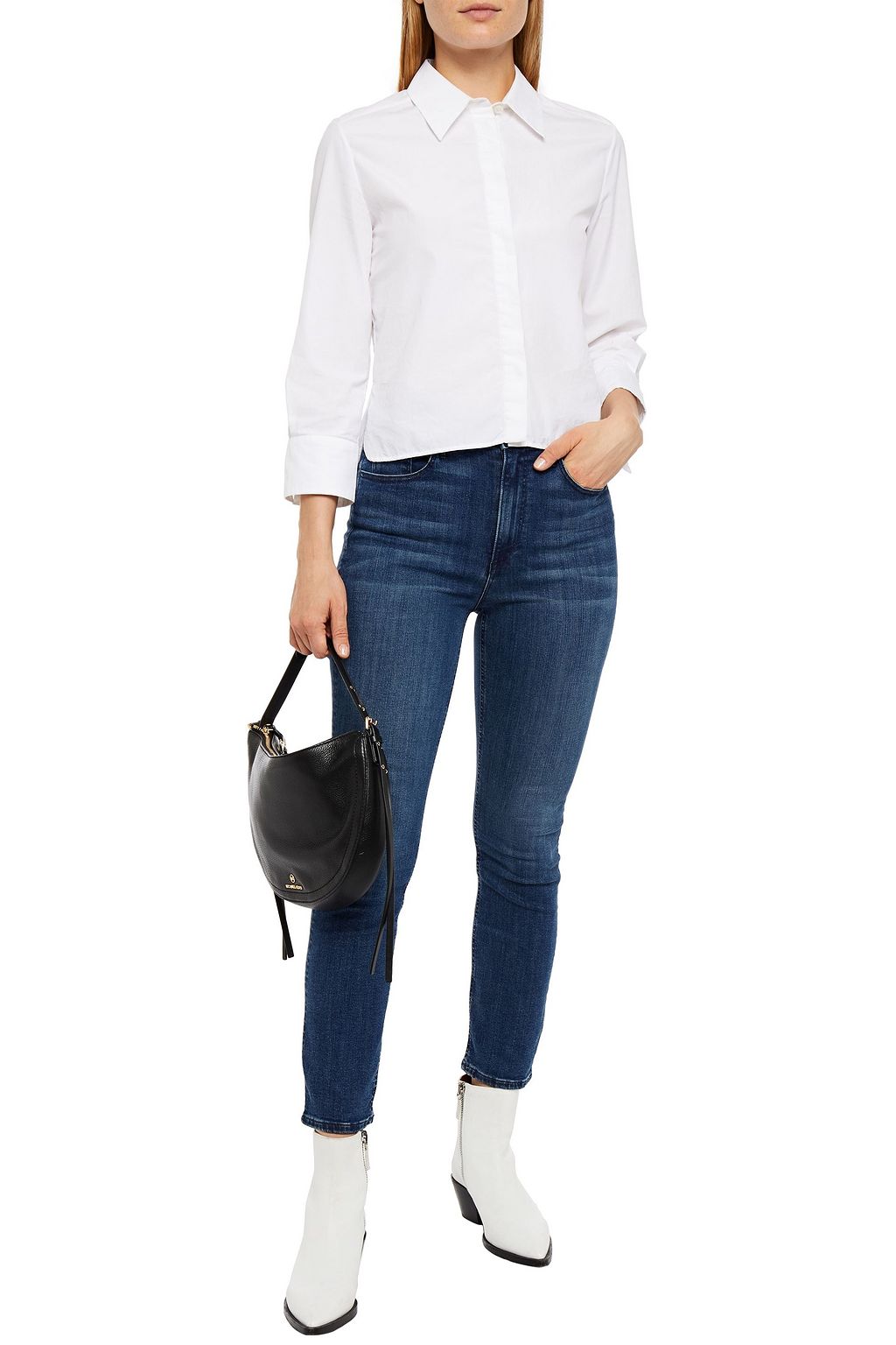 3X1 NYC Odette cropped high-rise slim-leg jeans