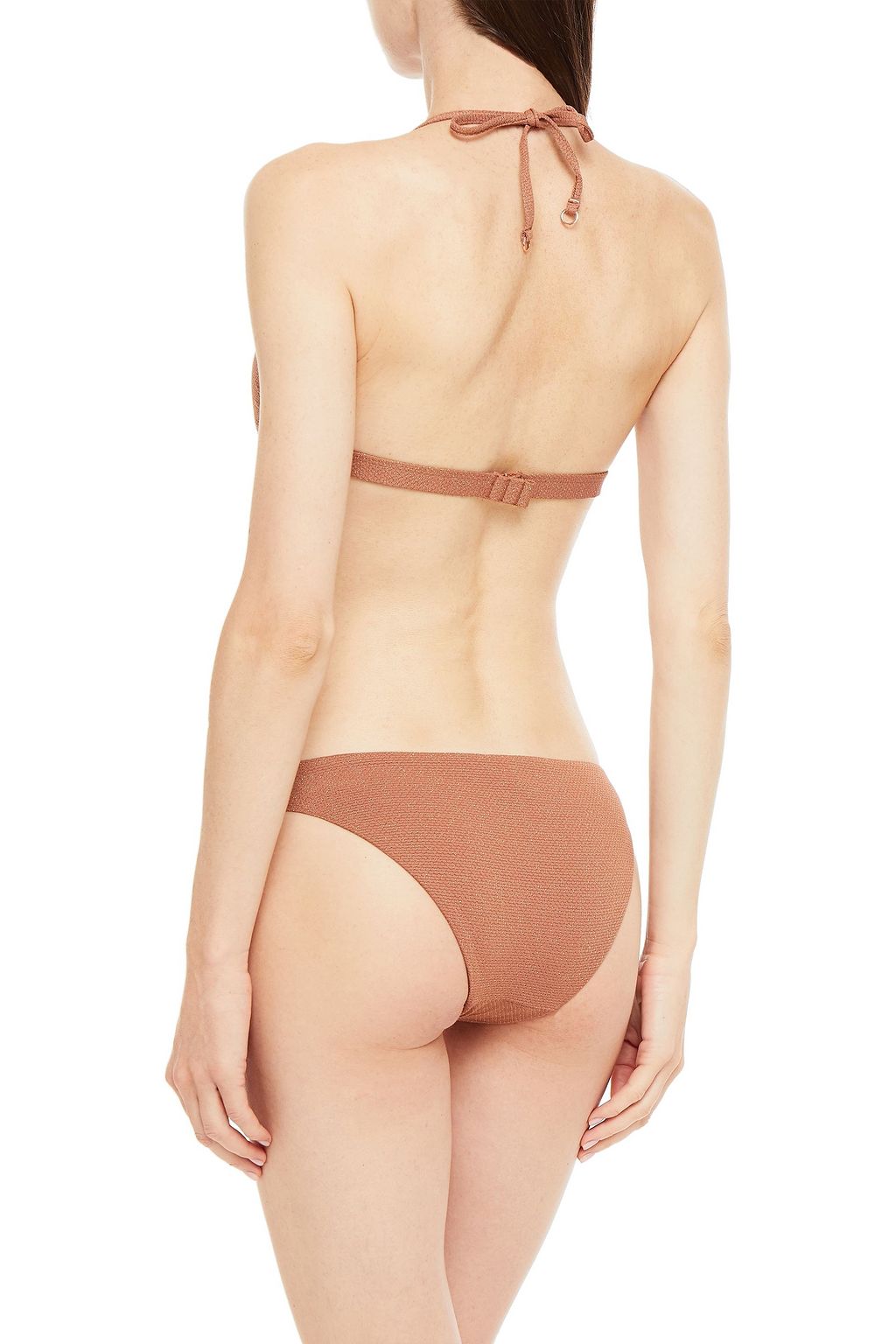 SEAFOLLY Metallic stretch-jacquard low-rise bikini briefs