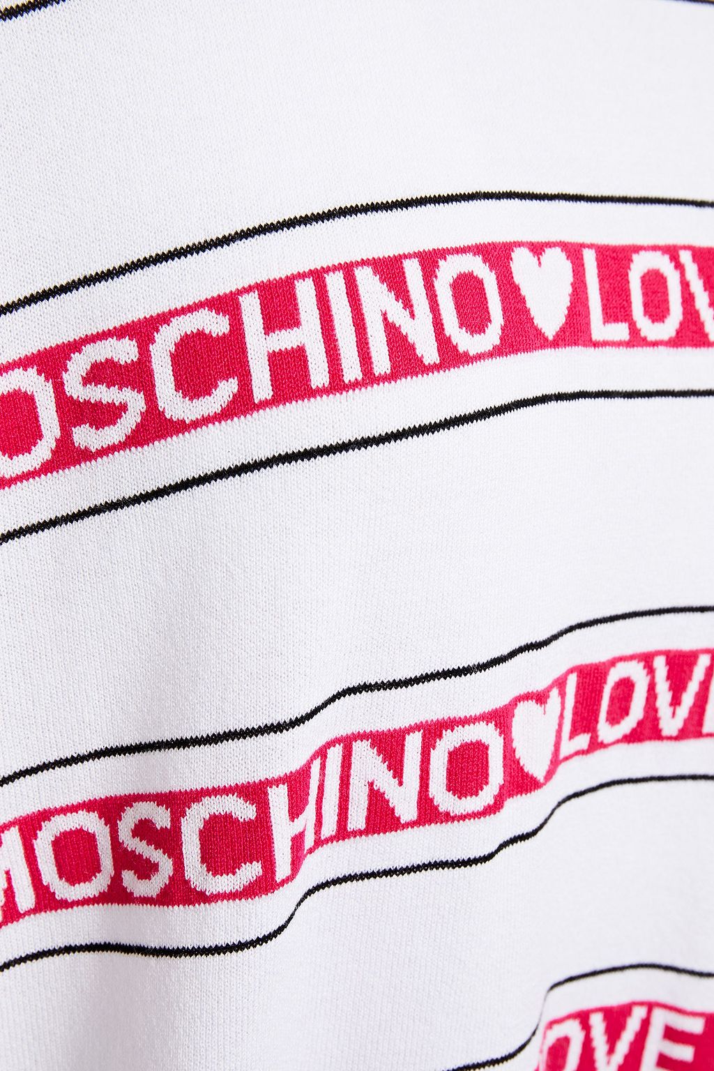LOVE MOSCHINO Jacquard-knit sweater