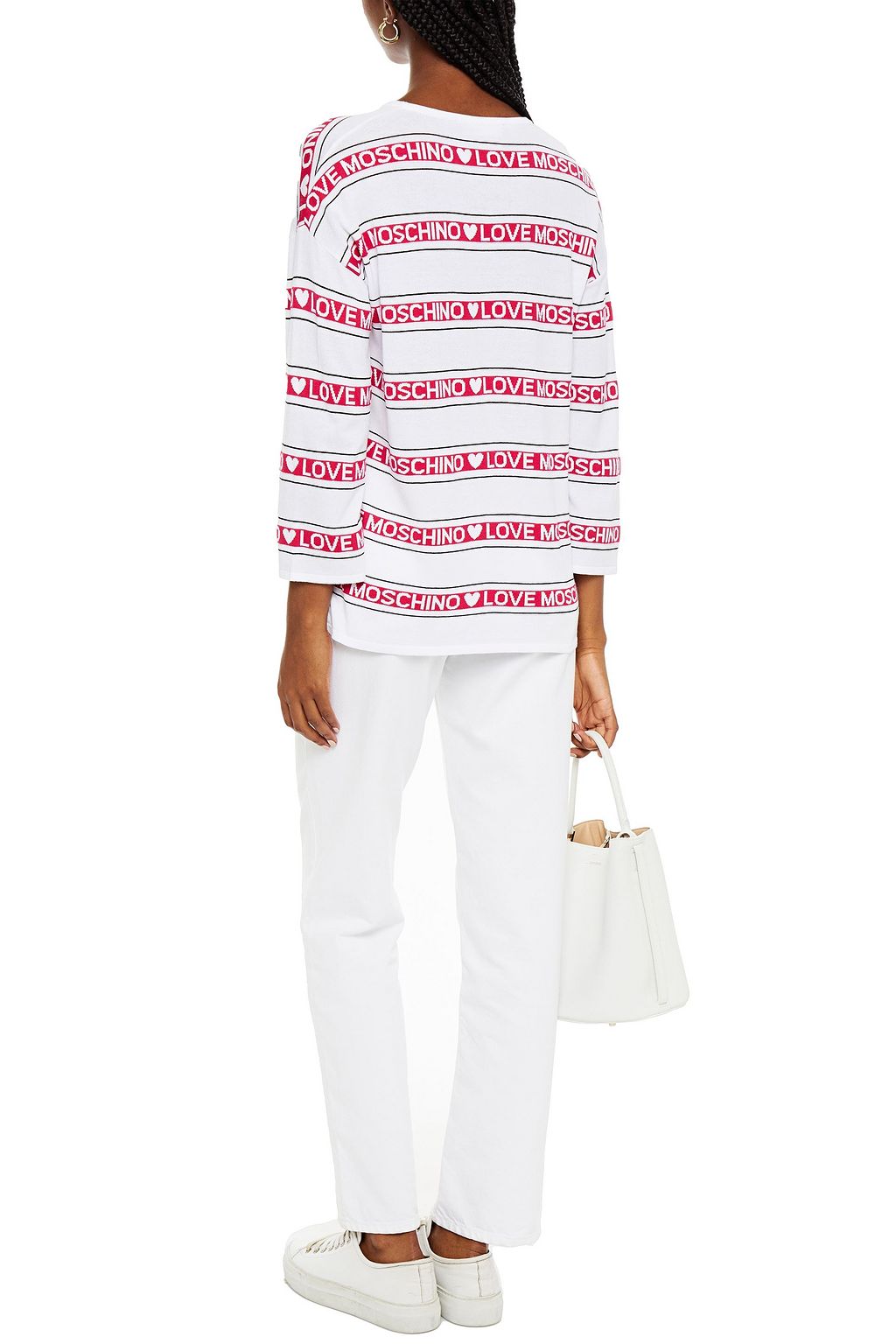 LOVE MOSCHINO Jacquard-knit sweater