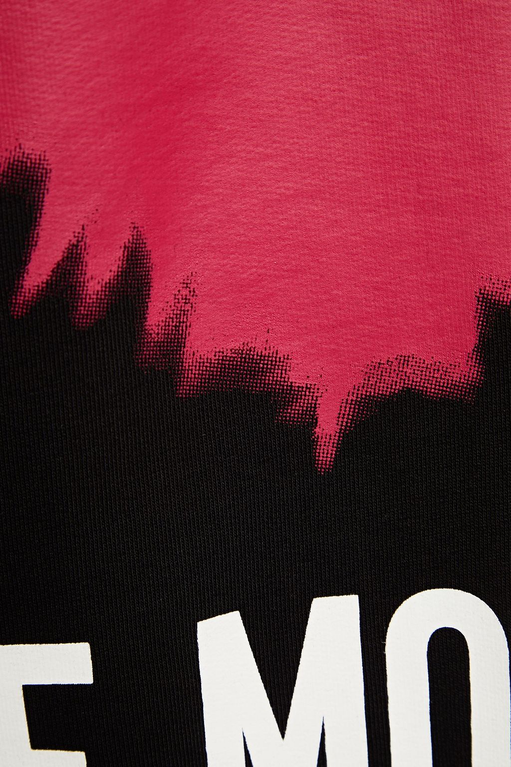 LOVE MOSCHINO Printed French cotton-terry sweatshirt