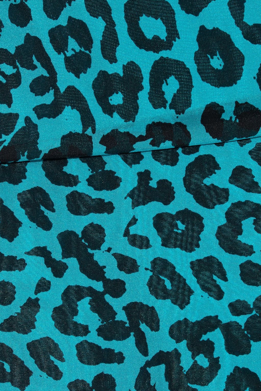 MICHELLE MASON Wrap-effect leopard-print silk crepe de chine mini skirt