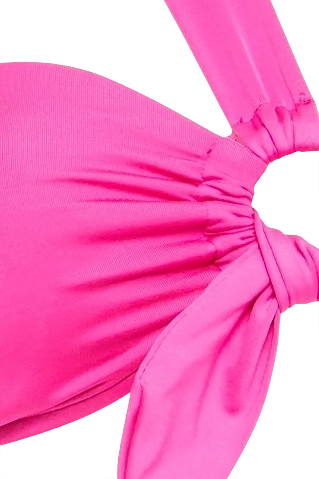 SEAFOLLY One-shoulder ring-embellished bandeau bikini top