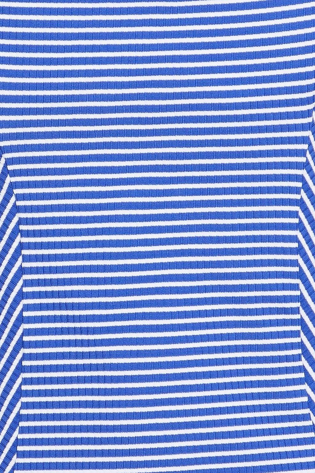 SEAFOLLY Cutout striped ribbed swimsuit