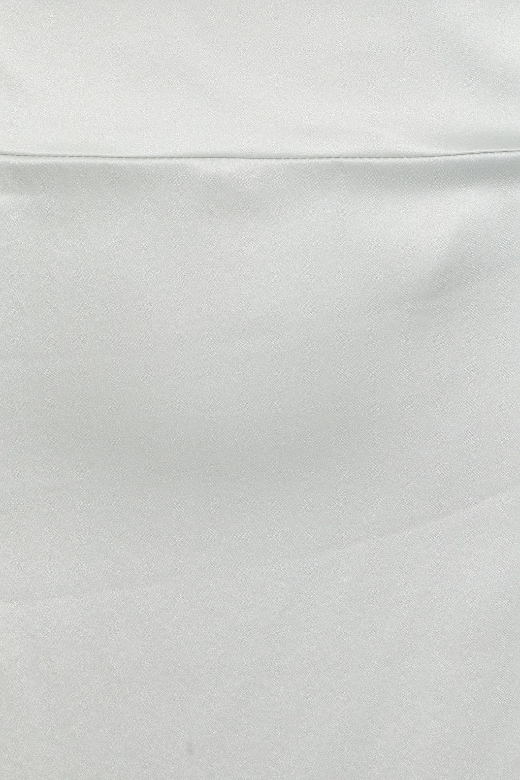 MICHELLE MASON Crystal-trimmed silk-charmeuse mini skirt