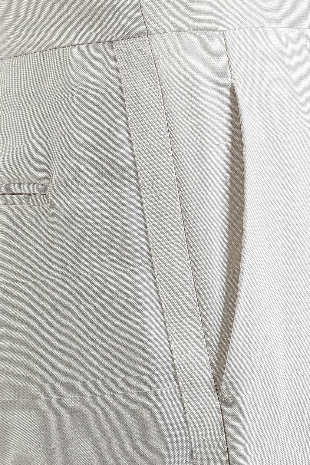 VALENTINO GARAVANI Silk-shantung wide-leg pants