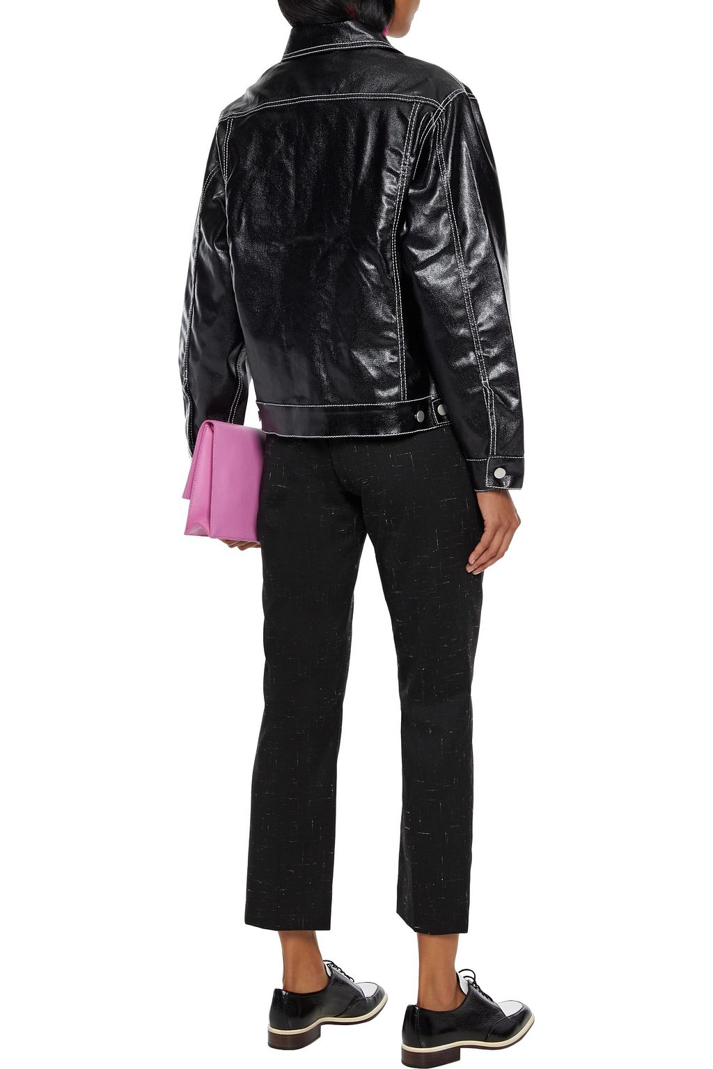 PS PAUL SMITH Cropped jacquard straight-leg pants