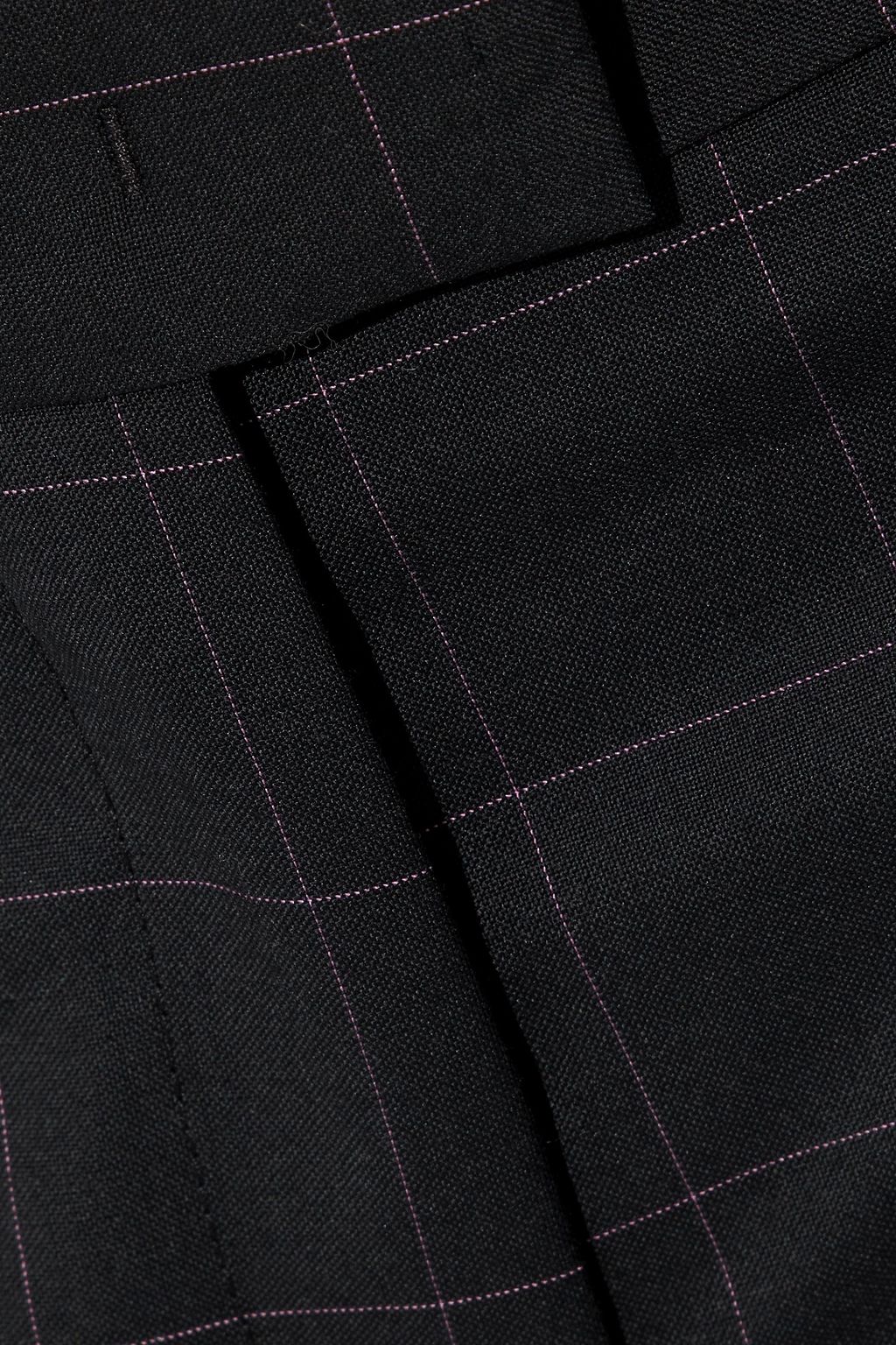 PS PAUL SMITH Checked wool-blend twill straight-leg pants