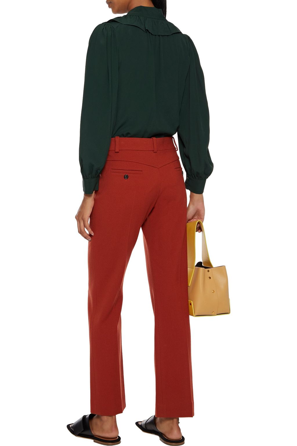 PS PAUL SMITH Ruffle-trimmed crepe blouse
