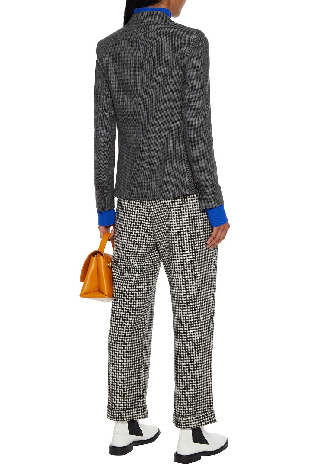 PS PAUL SMITH Double-breasted houndstooth woven blazer