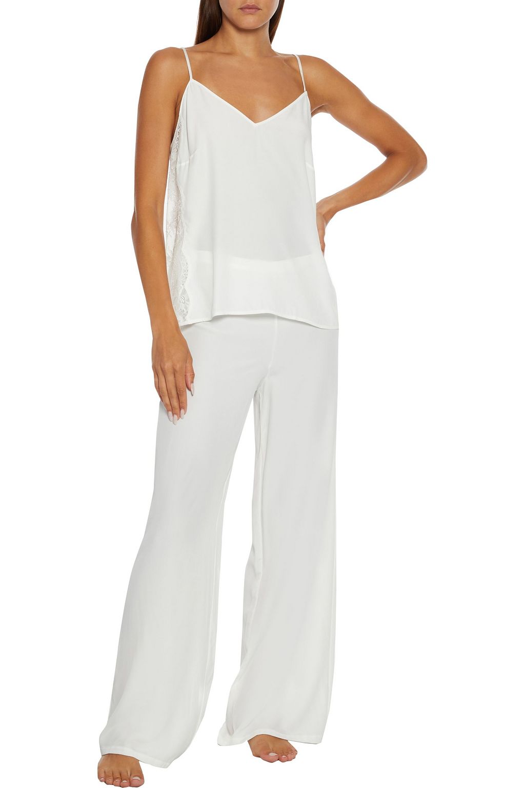 LISE CHARMEL Art et Volupté crepe de chine pajama pants