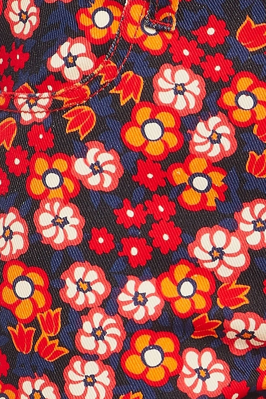 MARNI Floral-print mid-rise bootcut jeans
