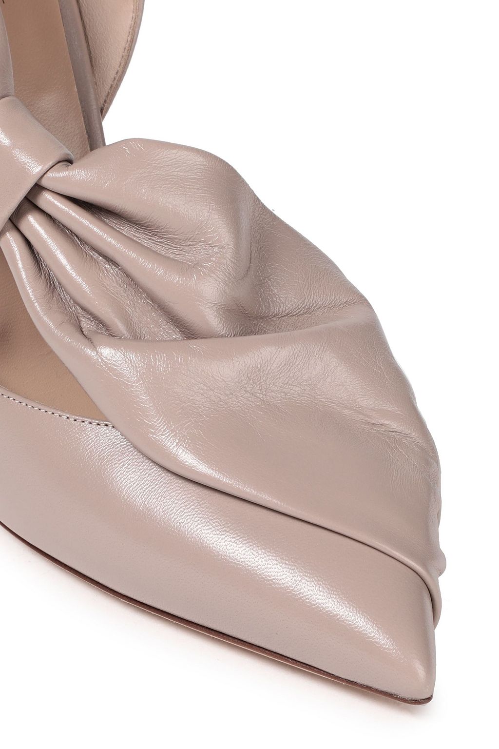 VALENTINO GARAVANI Bow-detailed leather pumps