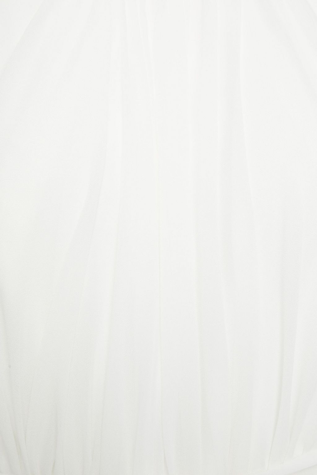 BADGLEY MISCHKA Belted gathered georgette gown
