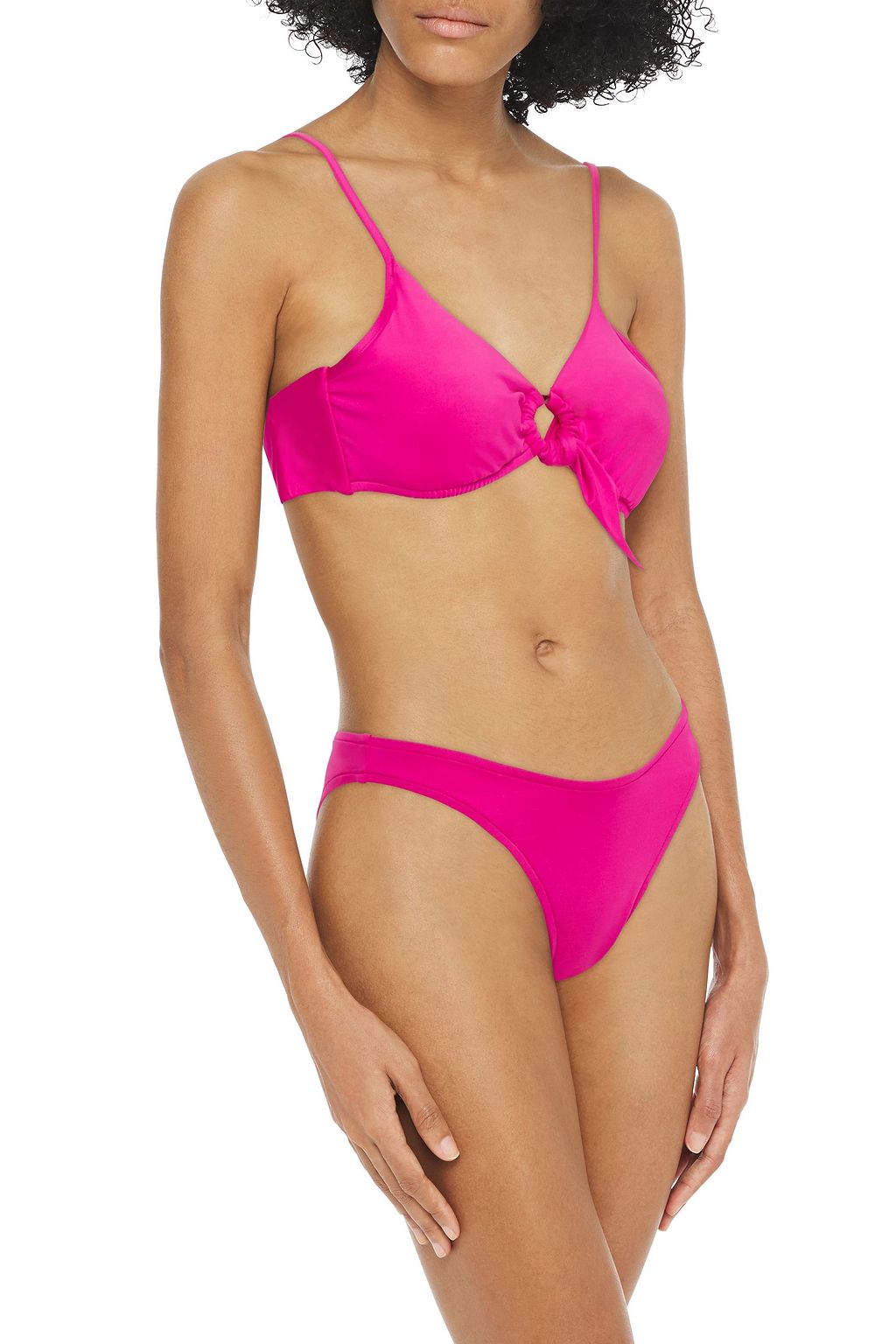 SEAFOLLY Active 링 장식 네온 비키니 탑