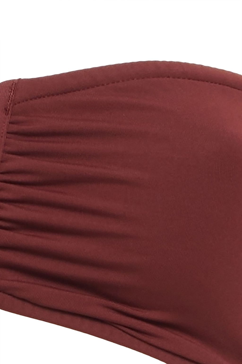 SEAFOLLY Gathered bandeau bikini top