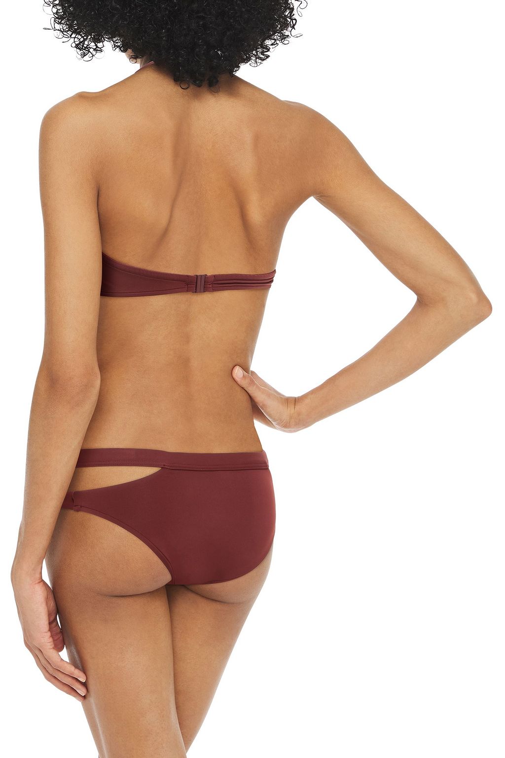 SEAFOLLY Gathered bandeau bikini top
