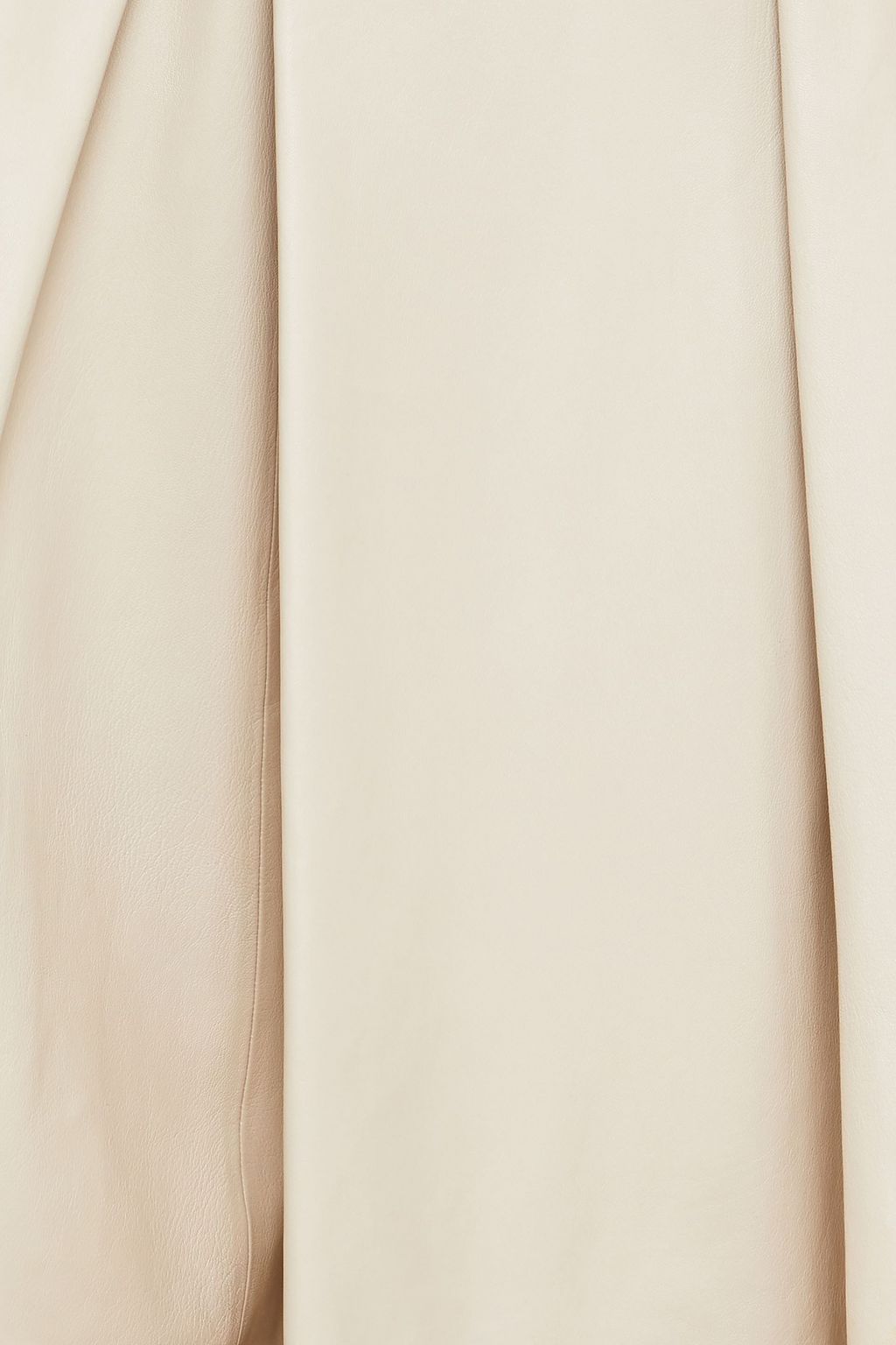 MARNI Pleated leather skirt
