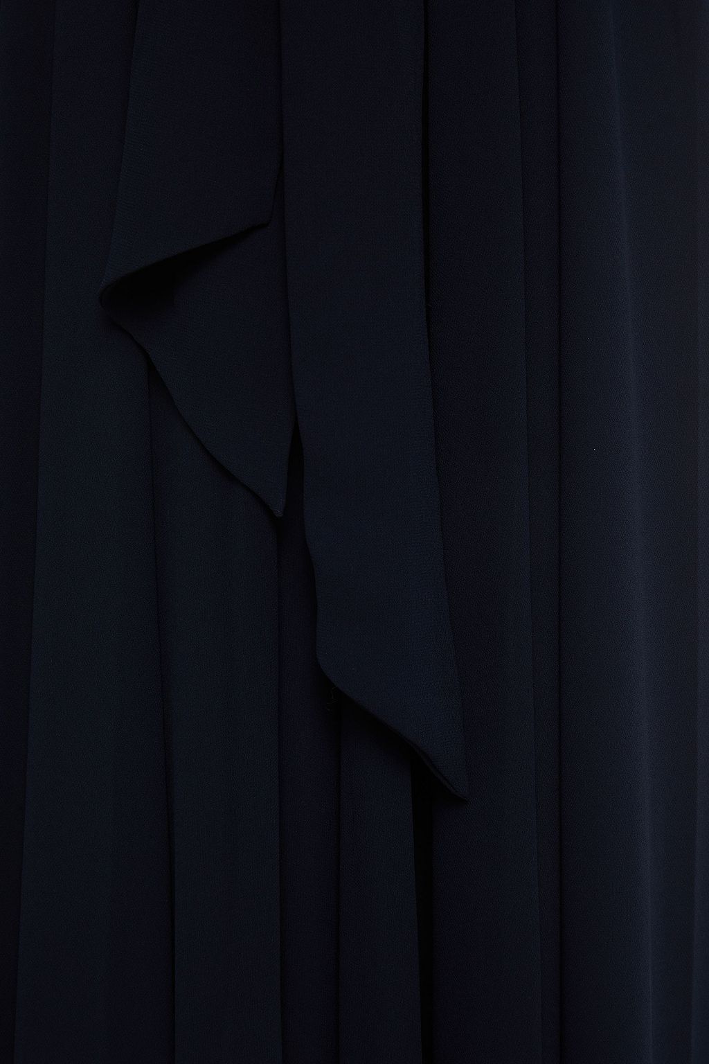 BADGLEY MISCHKA Belted gathered georgette gown