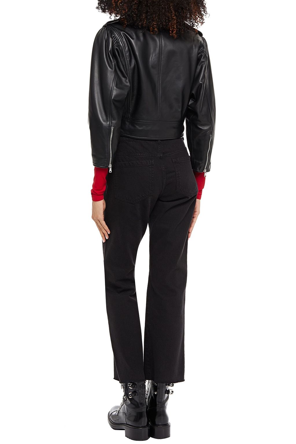 REDVALENTINO Leather biker jacket