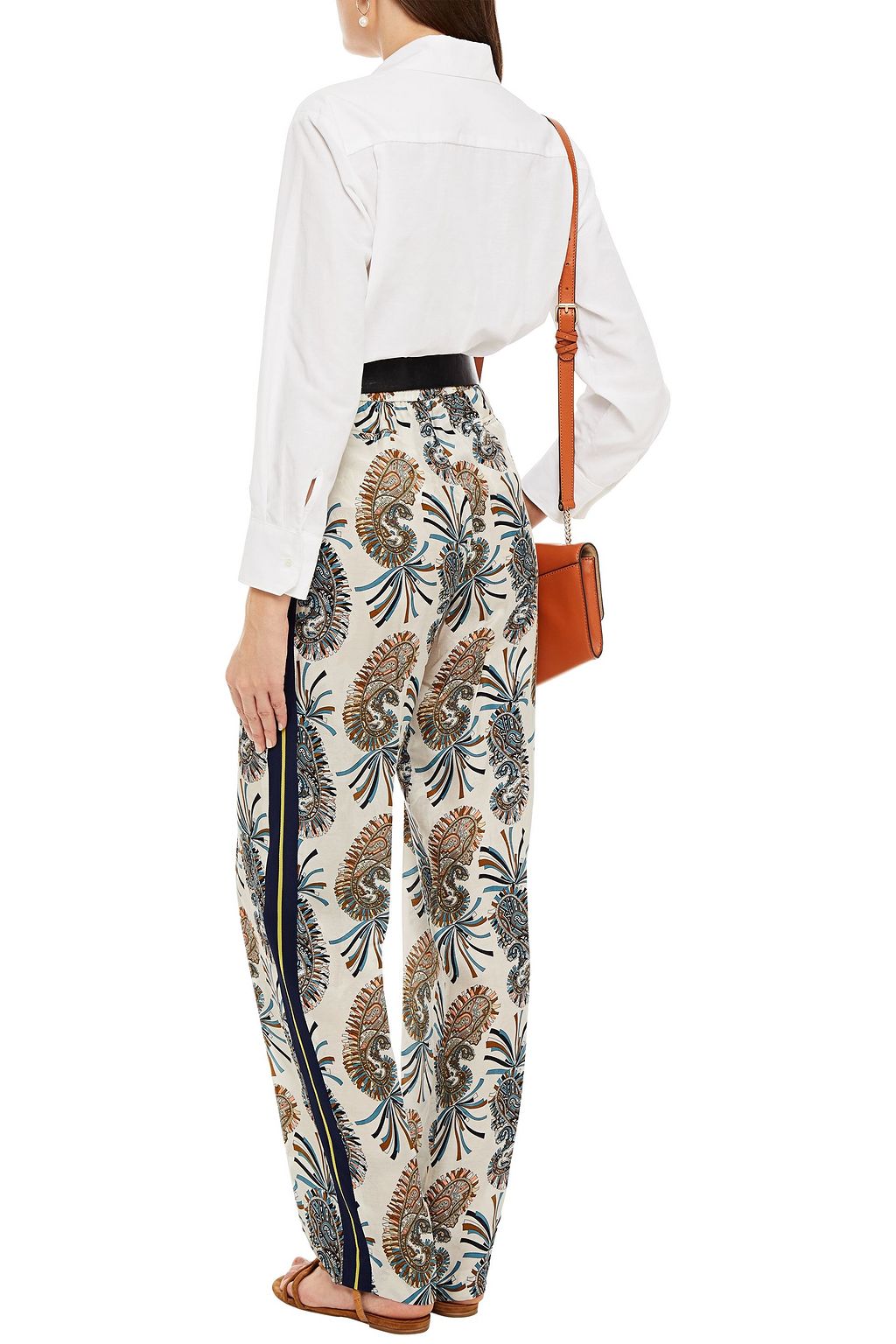ETRO Printed jacquard straight-leg pants