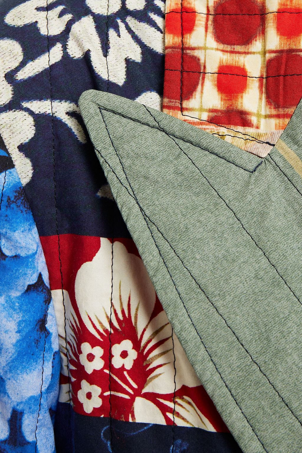ETRO Floripa belted patchwork printed cotton blazer