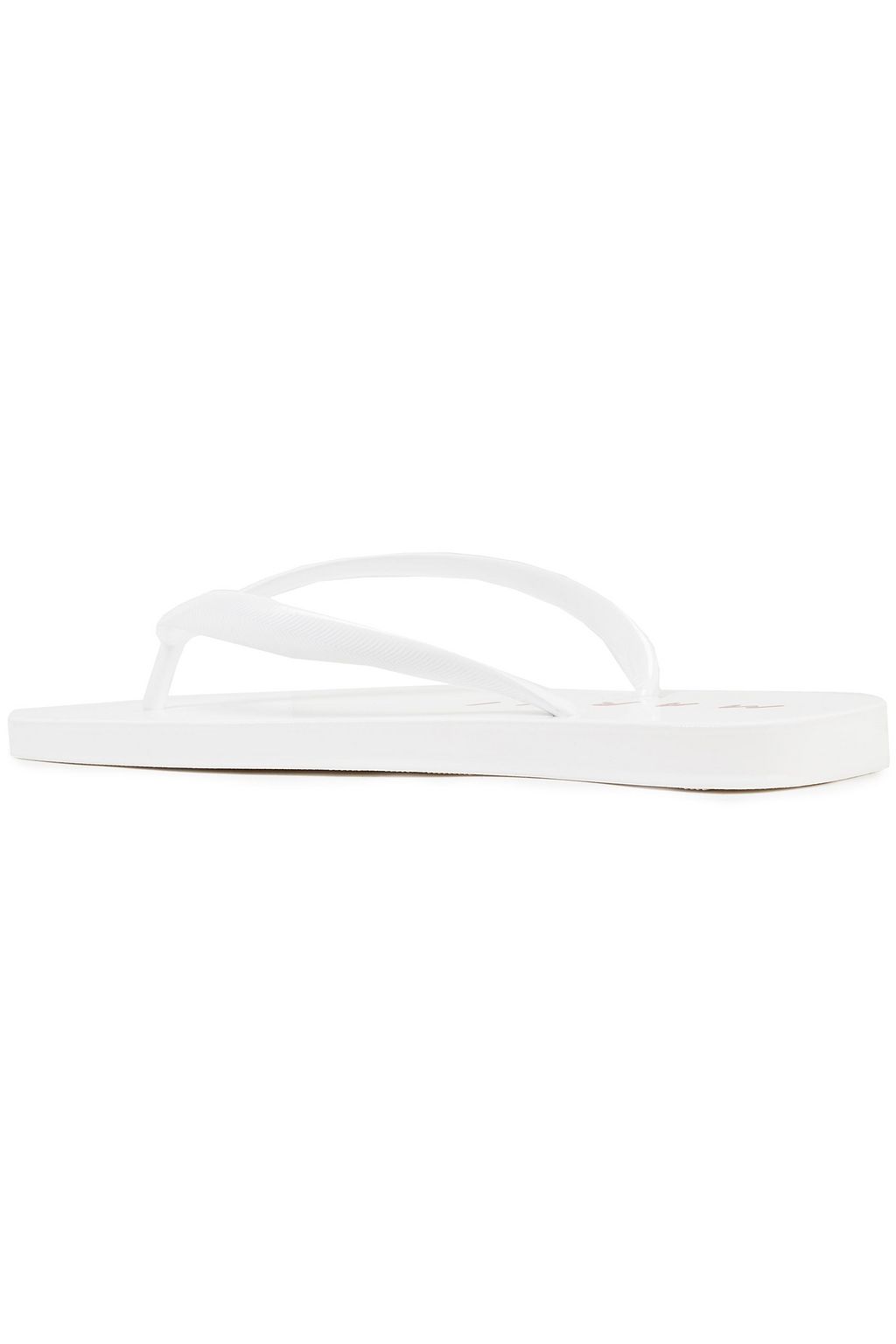 MARNI Logo-print coated rubber flip flops