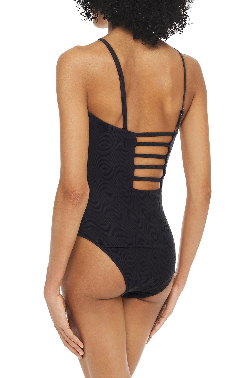 SEAFOLLY Capri Sea belted textured swimsuit