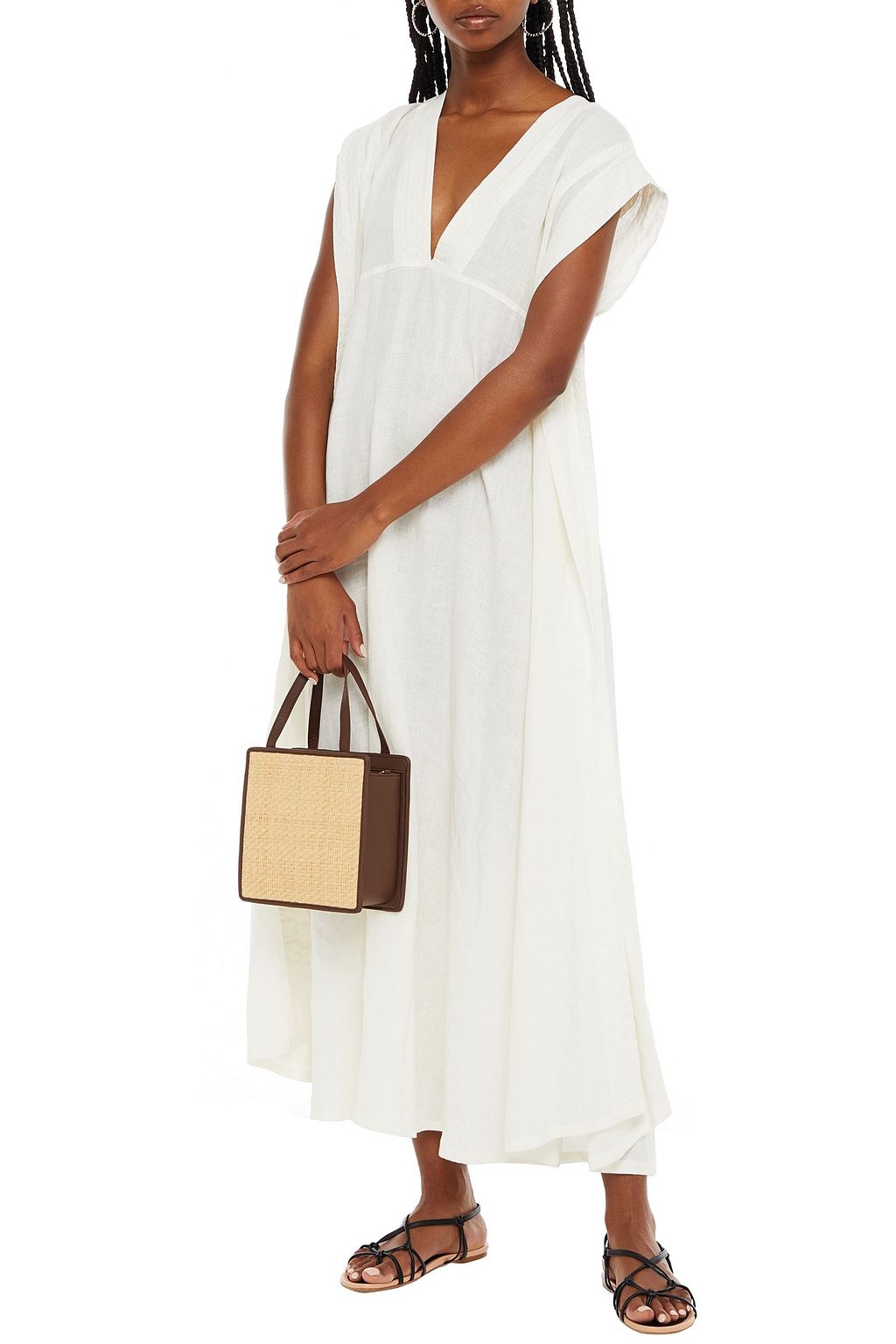 LE KASHA Linen maxi dress