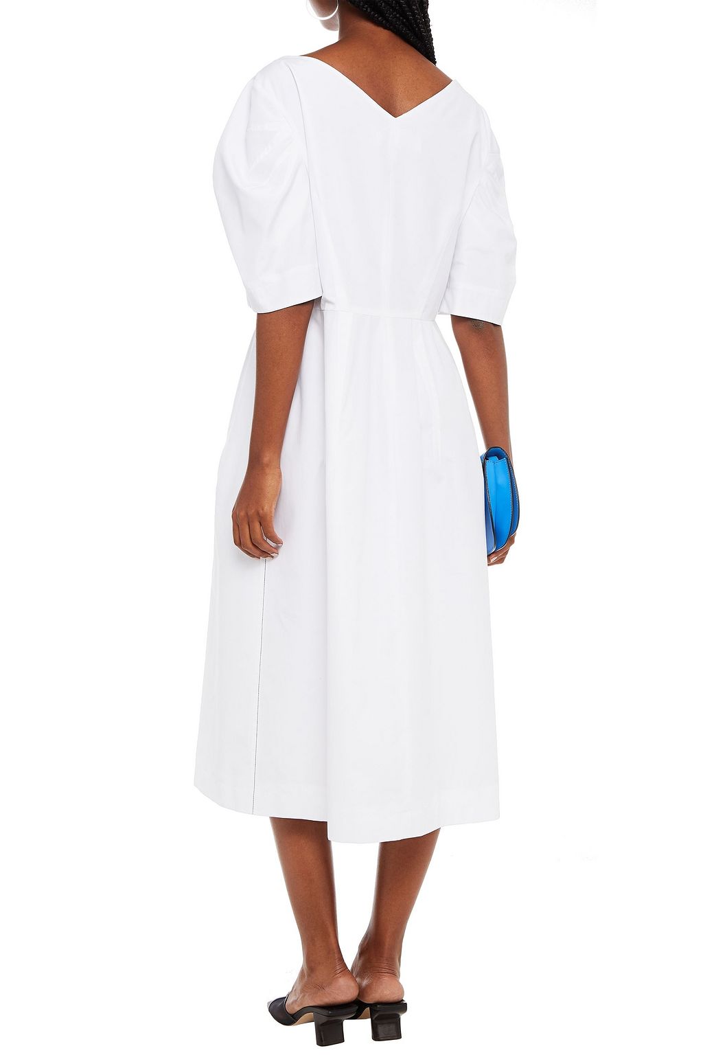 MARNI Printed cotton midi dress