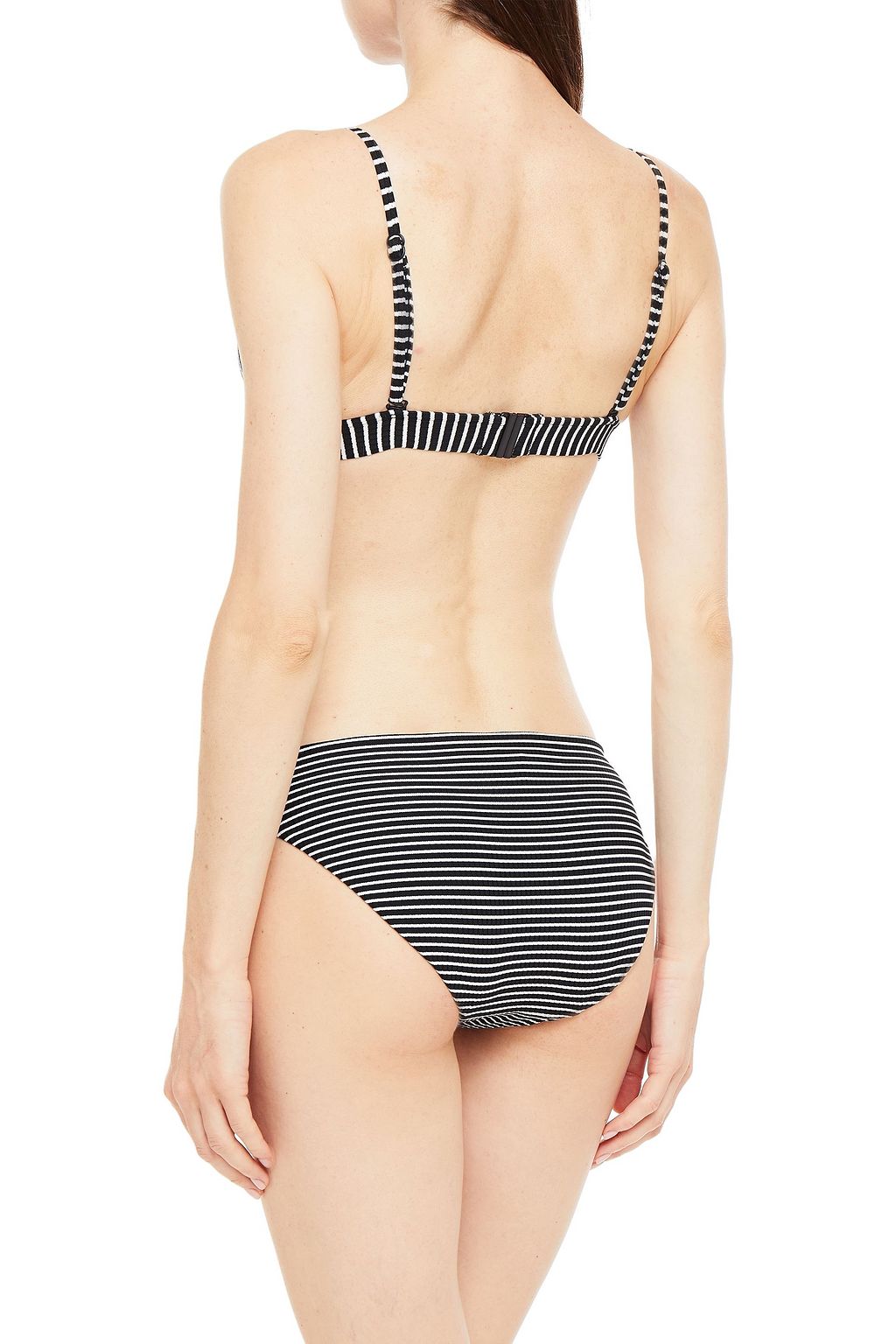 SEAFOLLY Go Overboard striped ribbed low-rise bikini briefs