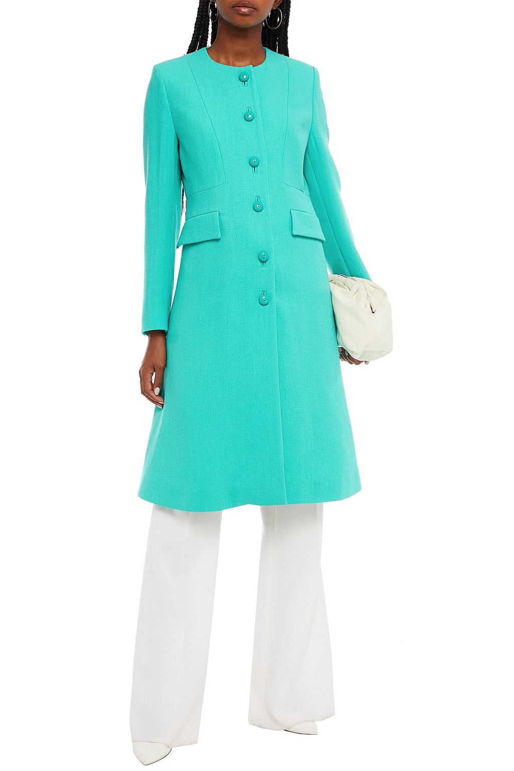 GOAT Hampton wool-crepe coat