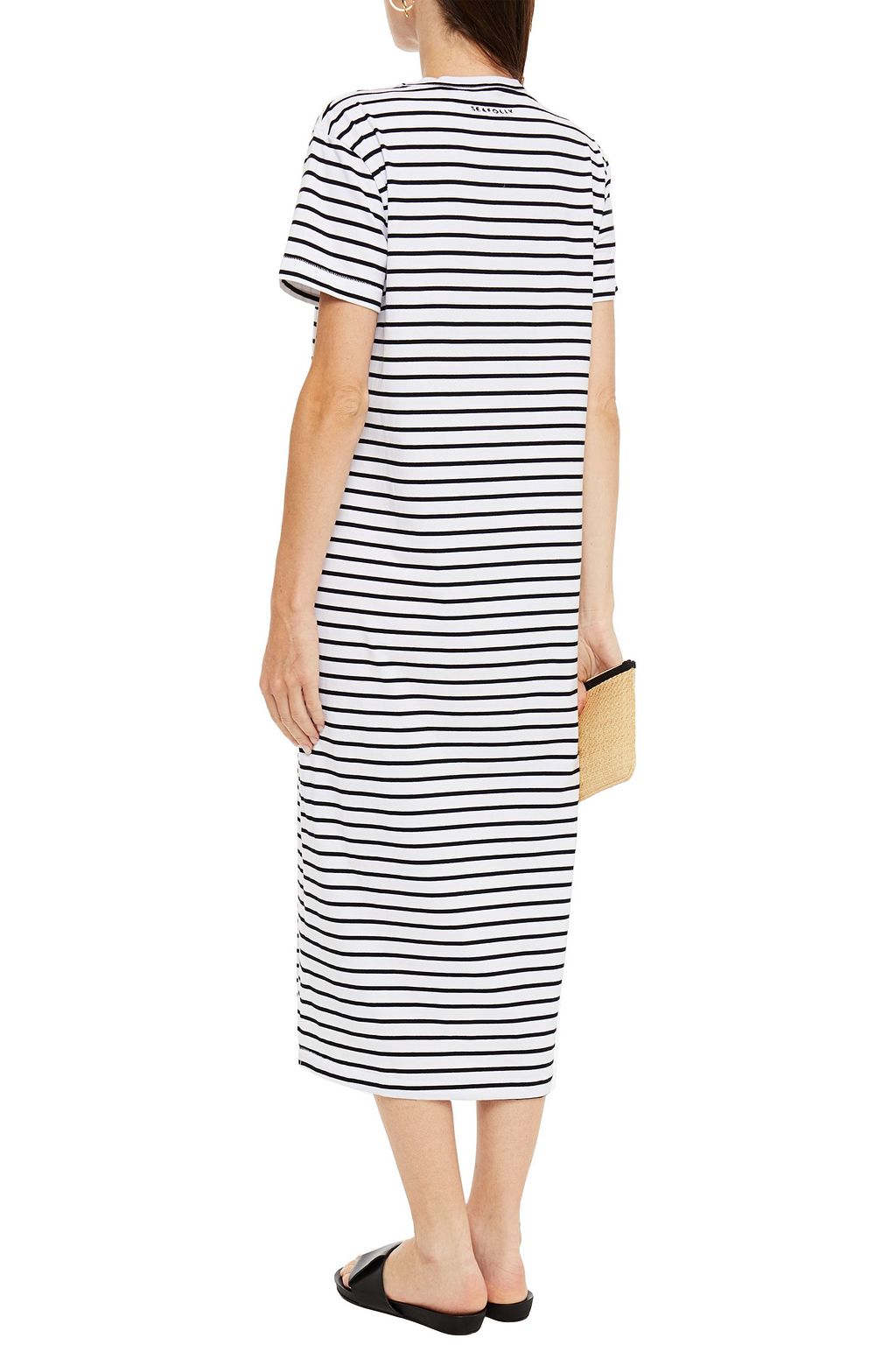 SEAFOLLY Striped cotton-jersey midi dress
