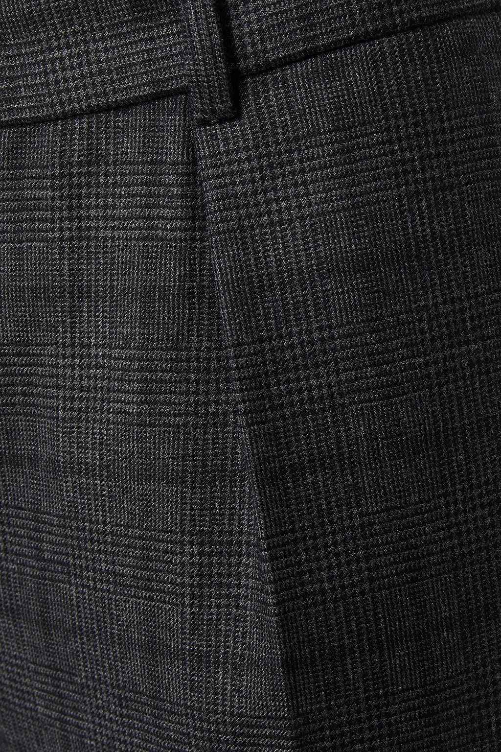 GOAT Kooper Cropped Hose mit schmalem Bein aus Wolle mit Glencheck-Muster