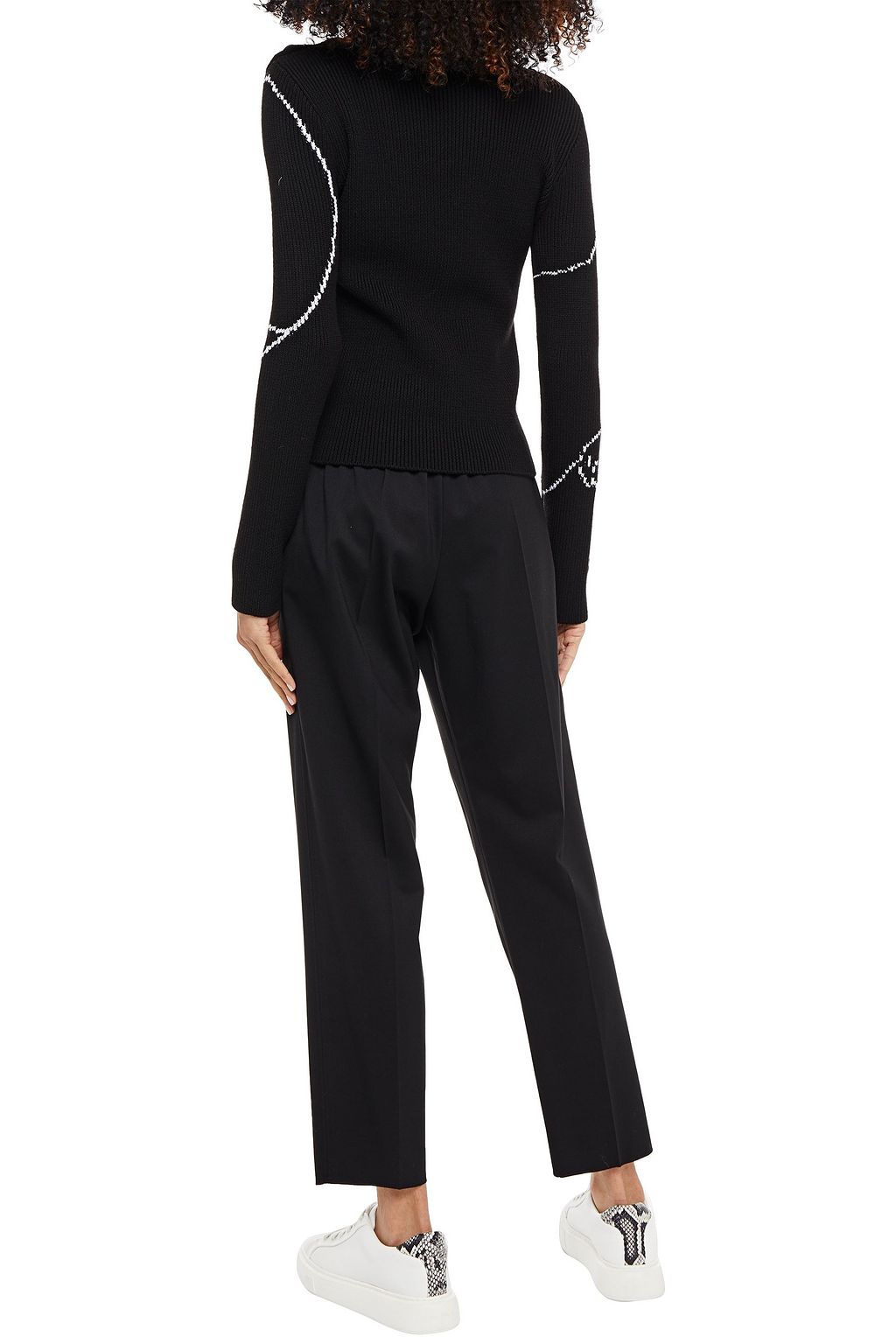 VALENTINO GARAVANI Stretch-wool twill tapered pants