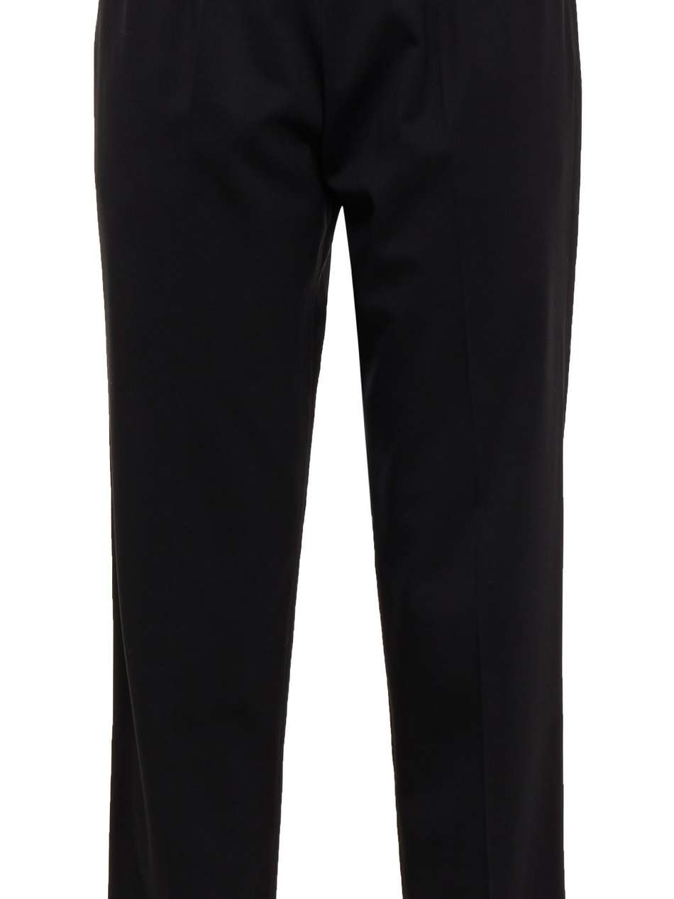 stretch-wool twill tapered pants