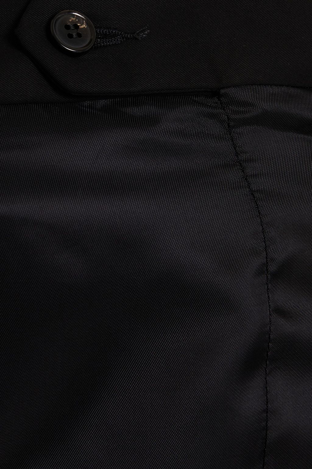 MAISON MARGIELA Strapless satin-paneled cotton-twill dress