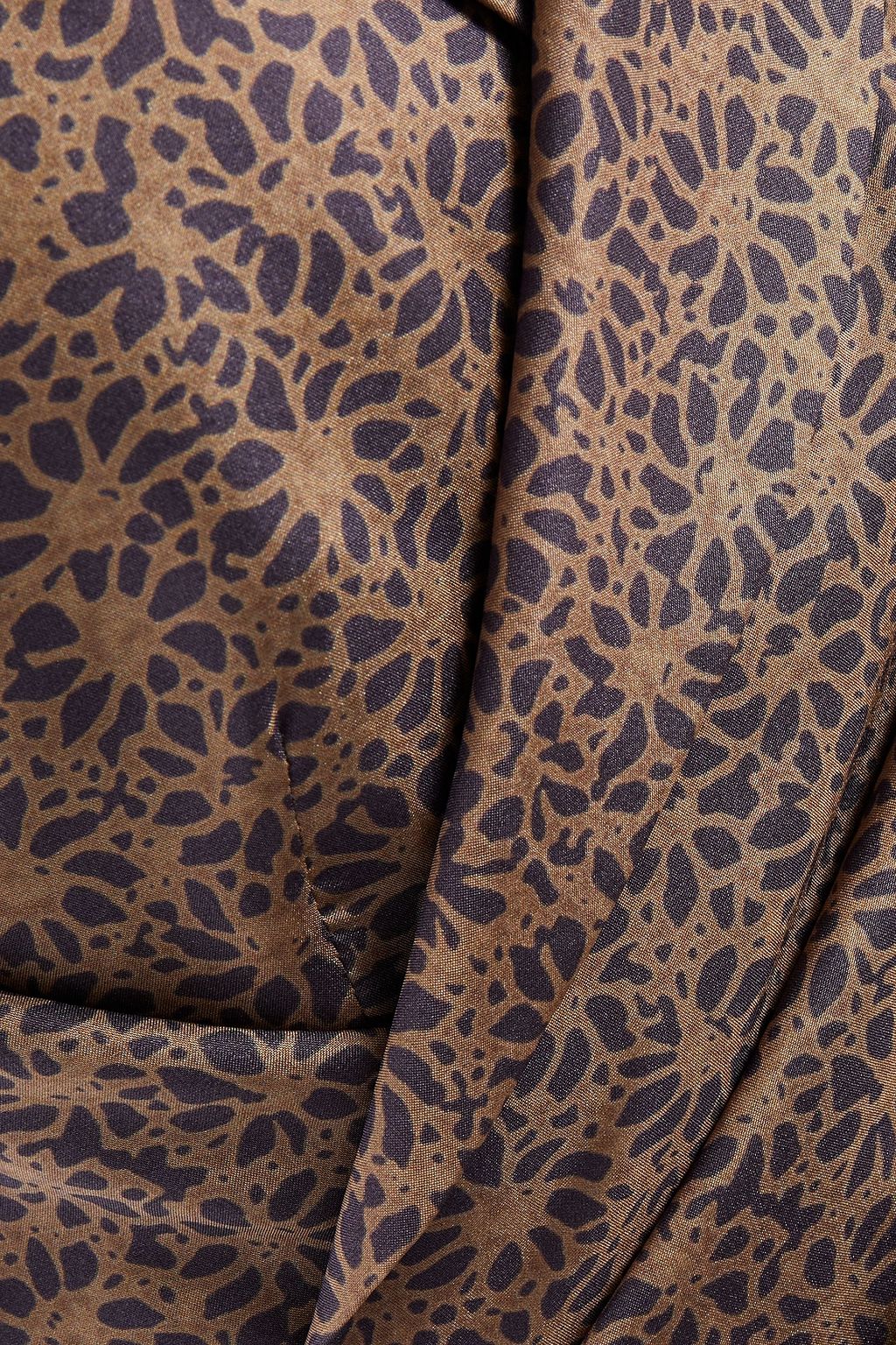 BRUNELLO CUCINELLI Cropped Wickeloberteil aus Seidensatin mit floralem Print