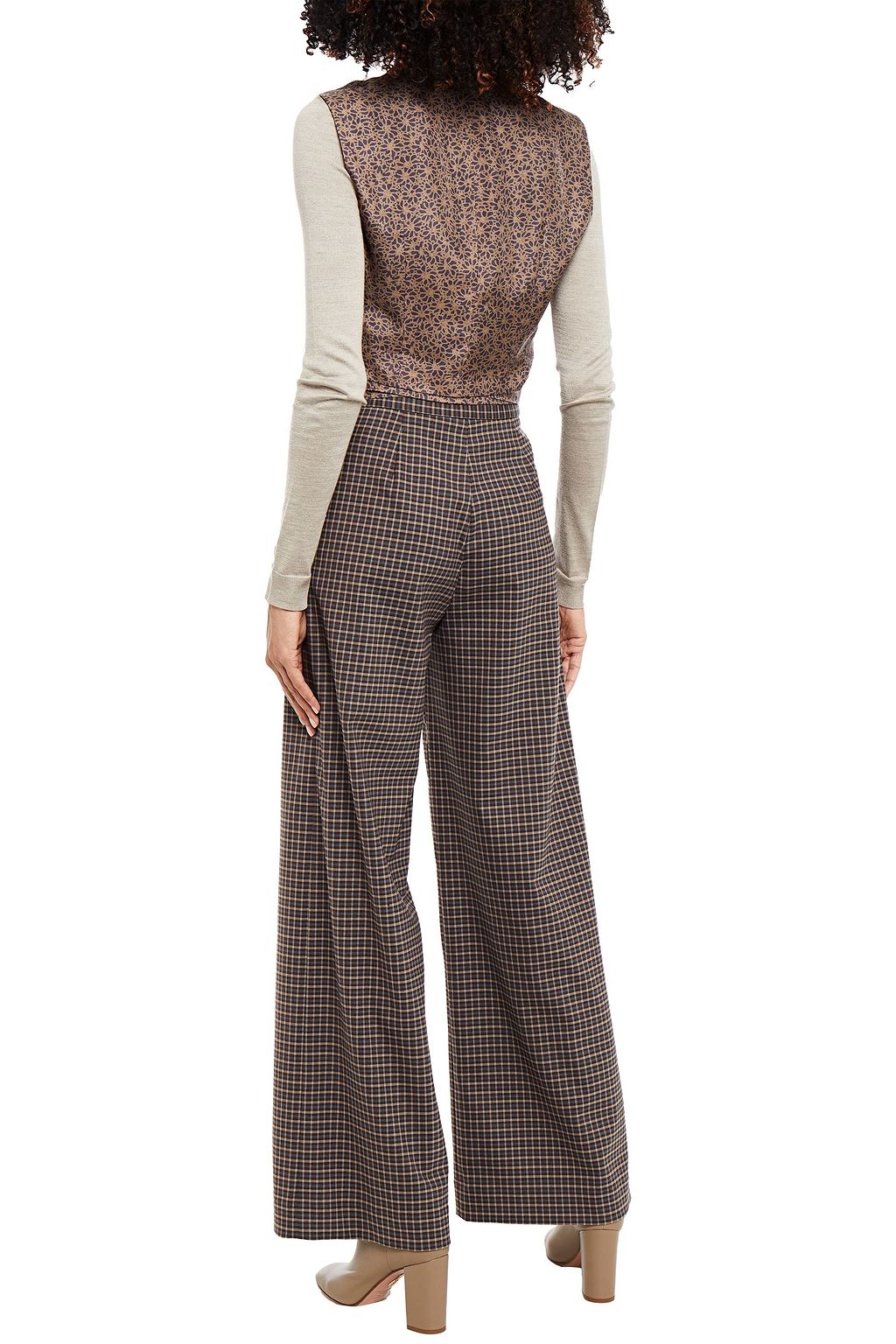 BRUNELLO CUCINELLI Cropped Wickeloberteil aus Seidensatin mit floralem Print