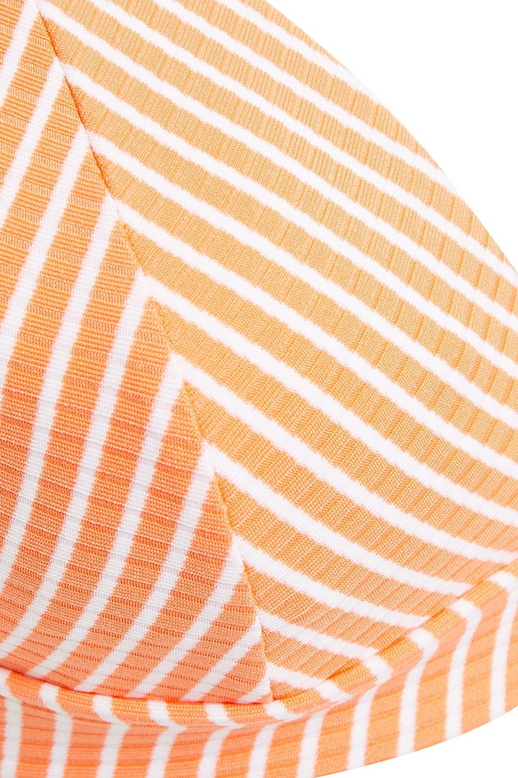 SEAFOLLY Go Overboard striped ribbed triangle bikini top