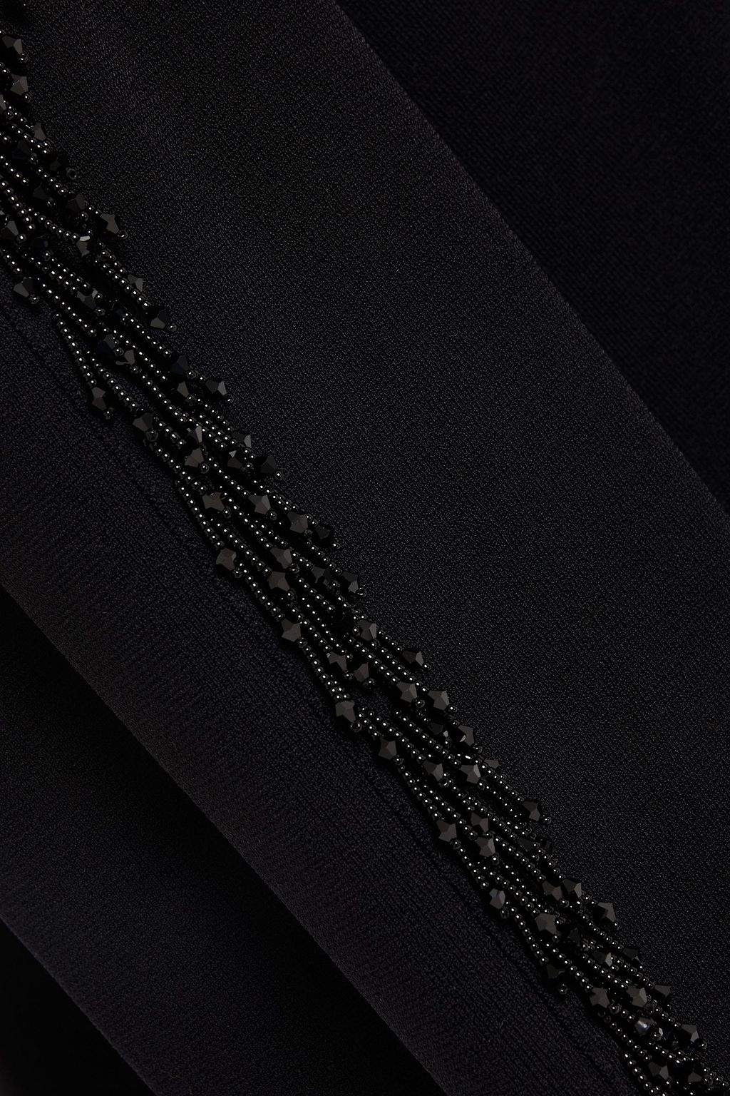 STELLA MCCARTNEY Cold-shoulder embellished stretch-knit top