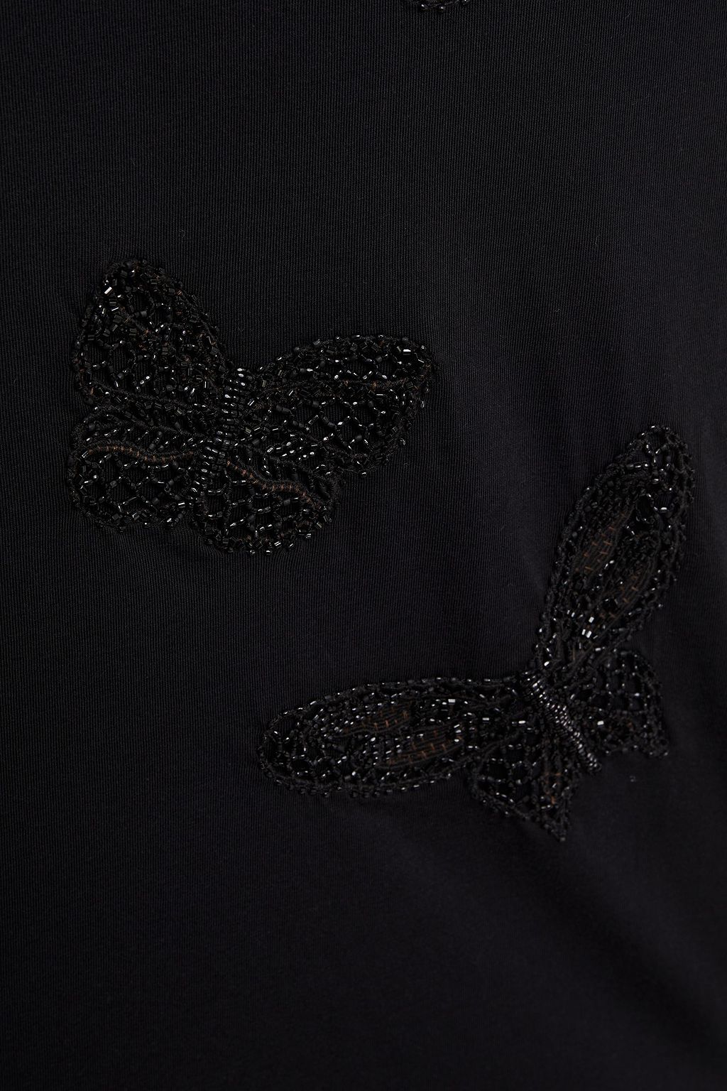 VALENTINO GARAVANI Embellished cotton-jersey T-shirt